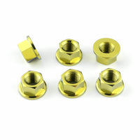 Titanium Sprocket Nuts M10x(1.25mm) Pack x5 99-07 Hayabusa 17-20 GSXR 1K