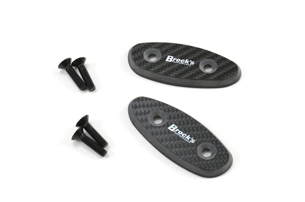 BrocksMirror Block Off Plate Set Carbon Fiber Hayabusa (99-19)